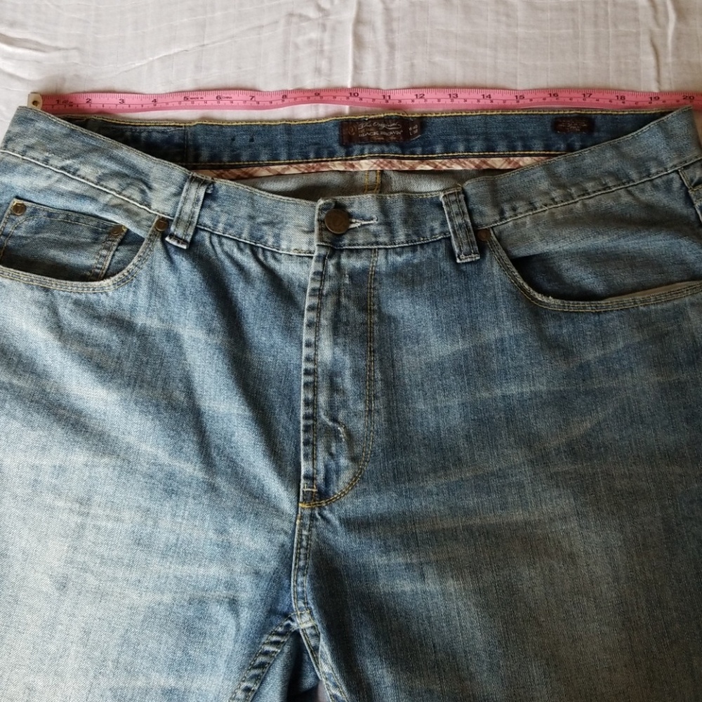 Mens Black Brown Jeans
